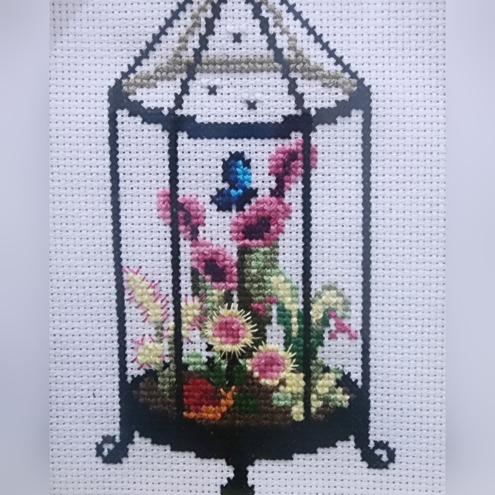 Venus fly trap cross stitch